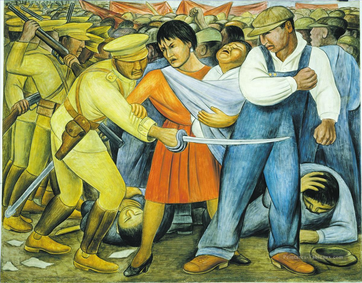 le socialisme insurrectionnel Diego Rivera Peintures à l'huile